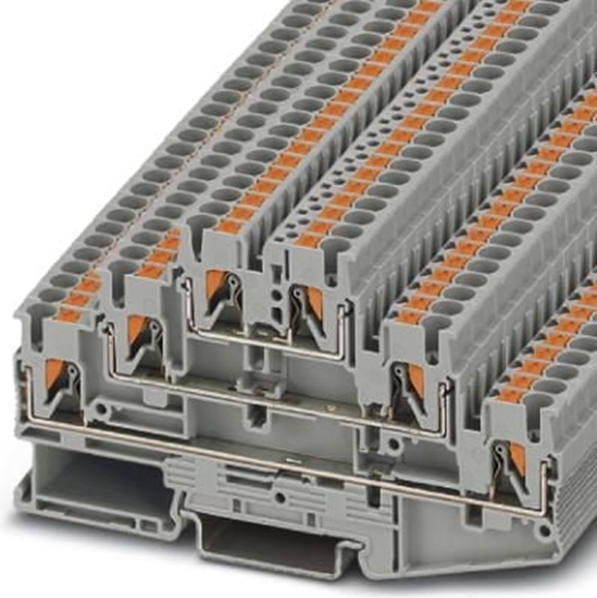 Picture of Phoenix Contact Zczka szynowa 3-pitrowa 0,14-4mm2 PT 2,5-3L szary (3210499)