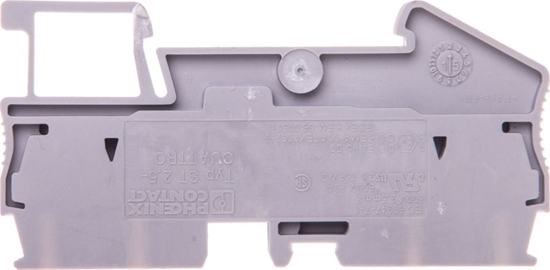 Изображение Phoenix Contact Zczka szynowa 4-przewodowa 0,08-4mm2 szara ST 2,5-QUATTRO 3031306 - 3031306