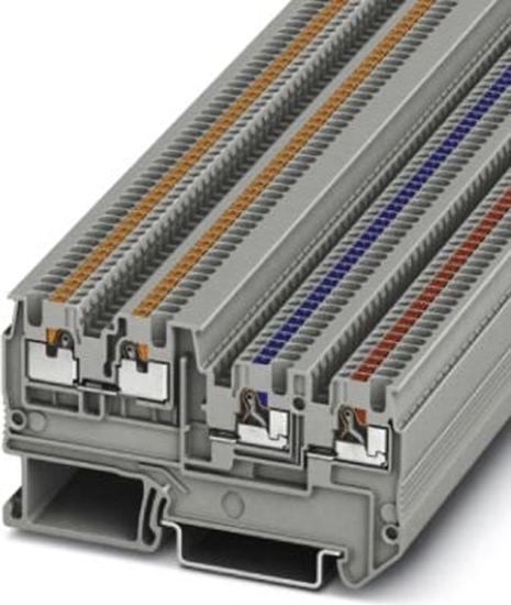 Picture of Phoenix Contact Zczka szynowa do czujników 0,14-1,5mm2 PTIO 1,5/S/3 szary (3244410)