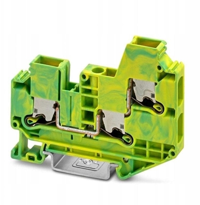 Изображение Phoenix Contact Zczka szynowa PE 3-przewodowa 6mm2, listwa zaciskowa óto-zielony XTV 6-TWIN-PE