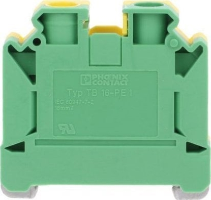 Picture of Phoenix Contact Zczka szynowa przewodu ochronnego 16mm2 zielono-óta TB 16-PE I Essential 3059896
