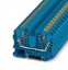 Изображение Phoenix Contact Zczka szynowa Push-In PT 16 N BU, niebieska listwa z dwoma zaciskami