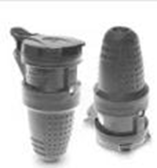 Picture of Plastrol Gniazdo przenone 10/16A z/u 230V UNI-SCHUKO IP44 czarne GN-60H (T-00207)