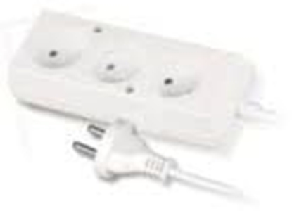 Picture of Plastrol Przeduacz 3-gniazda b/u 10A 1,5m biay PS-360 (W-97471)