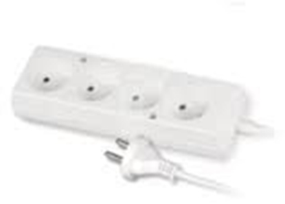 Picture of Plastrol Przeduacz 4-gniazda b/u 10A 5m biay PS-460 (W-97479)