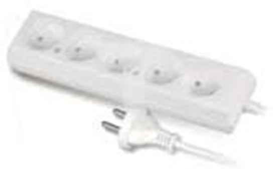 Picture of Plastrol Przeduacz 5-gniazda b/u 10A 1,5m biay PS-560 (W-97483)