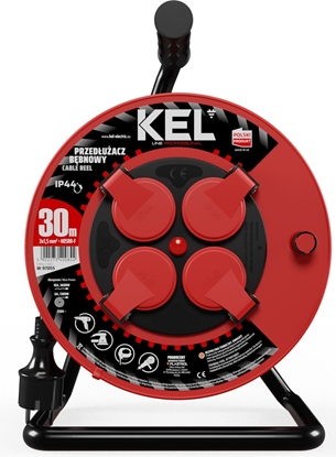 Picture of Plastrol Przeduacz bbnowy PROFESSIONAL LINE; 4x2p+Z; IP44; 16A; H05RR-F; 3x1,5; 30m; czarny (W-97055)