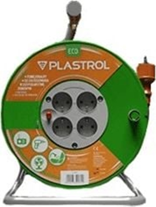 Picture of Plastrol przeduacz bbnowy Standard Line 25m H05VV-F 3x1 4xGS 10A pomaraczowy (W-98947)