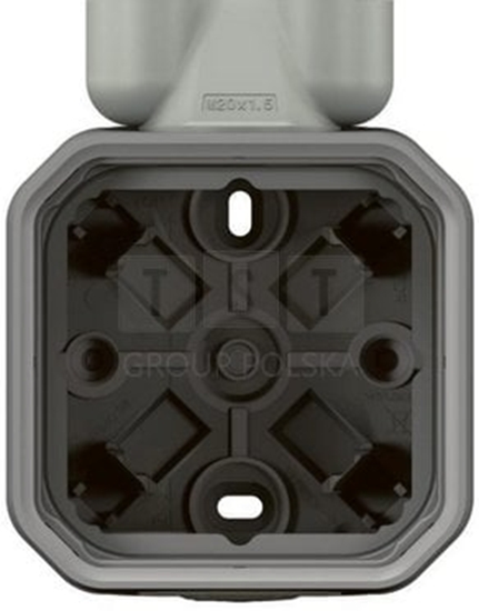 Picture of Legrand PLEXO55 underlager med ISO20 forskruning 2 modul grå
