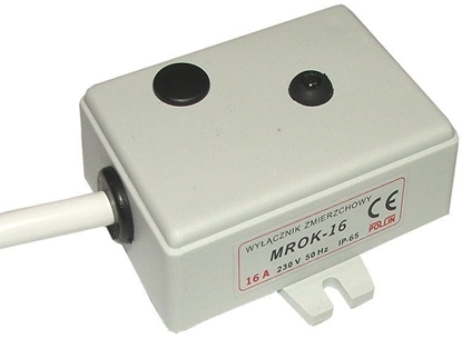 Изображение Pollin Automat zmierzchowy 16A 230V 2÷50Lx obudowa IP65 (MROK-MINI)
