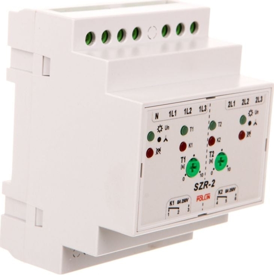 Изображение Pollin Sterownik samoczynnego zaczania rezerwy /+styk 2x1P 8A 250V/ SZR-2 (SZR-2)