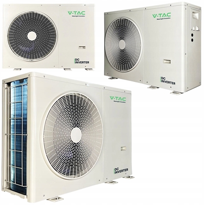 Изображение Pompa ciepa monoblok 8kW 1-faz V-TAC ATW +grzaka 3kW VT-M8KW-P1H3-W R32