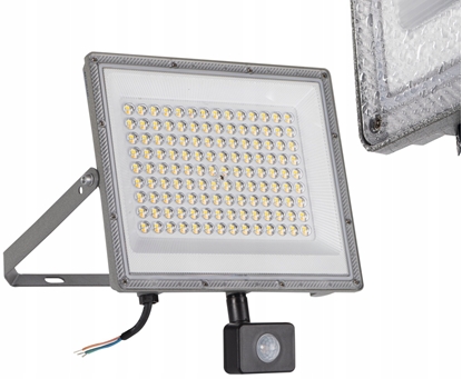 Attēls no Projektor z czujnikiem ruchu ACETE 100W CCT SE GR 8500lm(WW)/10800lm(NW)/9700lm(CW) 3000K/4000K/6500K IP44 szary 38499