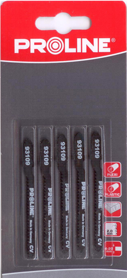 Picture of Pro-Line Brzeszczoty do wyrzynarki do plexi 50x5mm typ U 5szt. (93409)