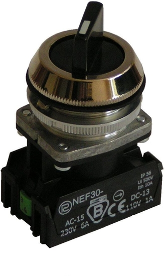 Picture of Promet Przecznik 3 pooeniowy pokrto 30mm czarny 2Z bez samopowrotu (W0-NEF30-TPC 2X S)