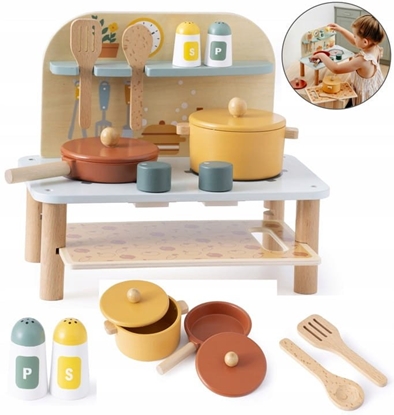 Attēls no Promis mini drewniana kuchnia KD08