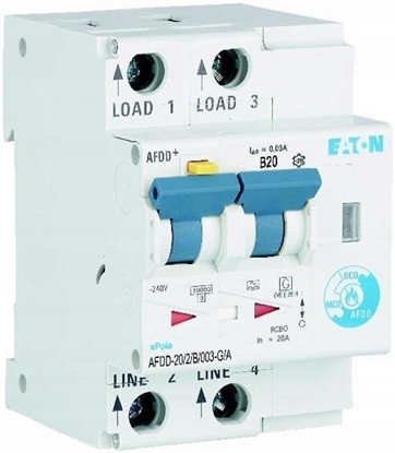 Attēls no Przeciwpoarowy detektor iskrzenia 2P B 20A 0,03A typ G/A AFDD-20/2/B/003-G/A 300170