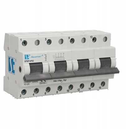 Picture of Przecznik moduowy zasilania I-0-II (sie-agregat) 63A 4P SPMP4P63