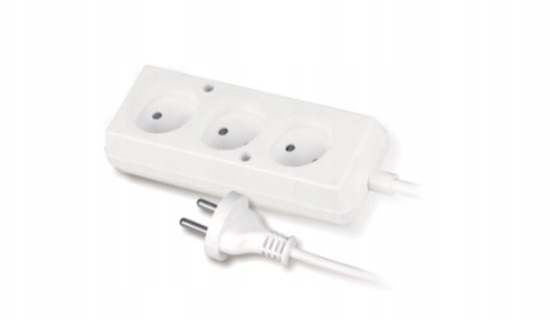 Picture of Przeduacz 3-gniazda b/u 10A 3m /OMY 2x1/ biay PS-360 T-105320