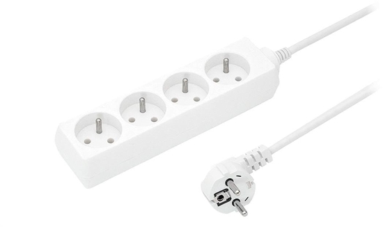 Picture of Przeduacz 4-gniazda z/u 16A 1,5m /OMY 3x1,5/ biay PS-470 T-110730