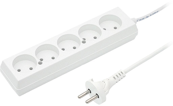 Изображение Przeduacz 5-gniazd b/u 10A 3m /OMY 2x1/ biay PS-560 T-105770