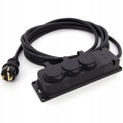 Изображение Przeduacz budowlany 3-gniazdowy 16A 230V H05RR-F 3*2,5 10M 2OW16103