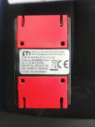 Изображение Przekadnik prdowy CTR-30 300/5 10VA CL.0,5 004805510