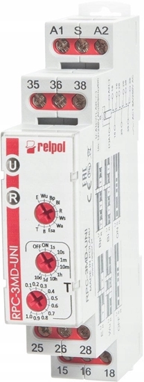 Изображение Przekanik czasowy 3P 8A 12-240VAC/DC AgSnO2 RPC-3MD-UNI 856583