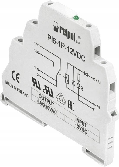 Picture of Przekanik interfejsowy 1P 6A 24V AC/DC PI6-1P-24VAC/DC 805703