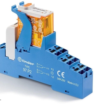 Picture of Przekanik interfejsowy Seria 4C 2P 8A 24V AC PUSH-IN 4C.P2.8.024.0060SPA