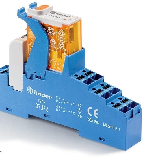 Picture of Przekanik interfejsowy Seria 4C 2P 8A 24V AC PUSH-IN 4C.P2.8.024.0060SPA