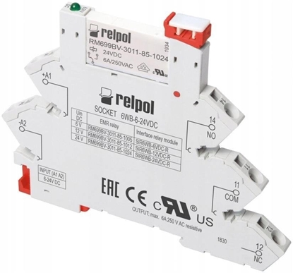 Picture of Przekanik interfejsowy wskoprofilowy SIR6WB-24VDC-R 863775