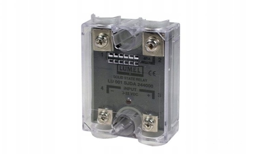 Picture of Przekanik póprzewodnikowy LU 001JDA244000 SSR sterowanie 3-32V DC wyjcie 240V/40A AC LH000-0981-400-012