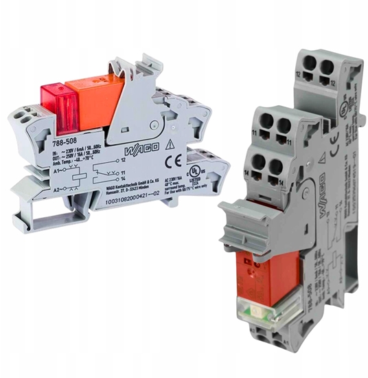 Picture of Przekanik przemysowy 1P 16A 230V AC AgNi 788-508 /1szt./