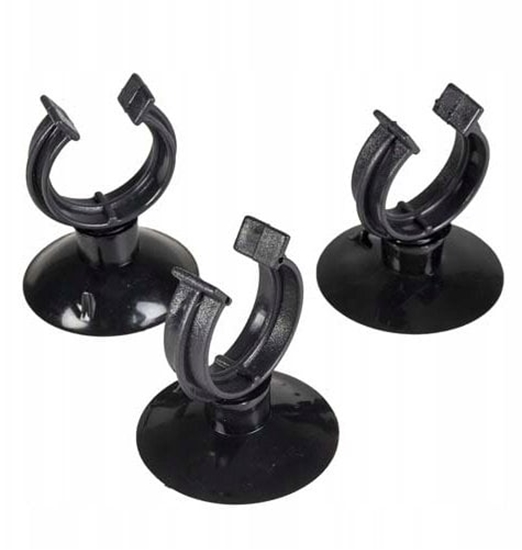 Picture of Przyssawka z klipsem, czarna, 3 szt., 16/22 mm