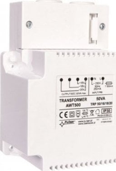 Picture of Pulsar Zasilacz niebuforowy transformatorowy 230VAC 3A/2,8A/2,5A TRP 50VA/16V/18V/20V AWT 500