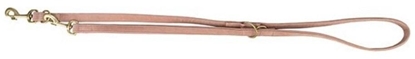 Picture of Pure, smycz regulowana, dla psa, skórzana, róowa, ML: 2 m/20 mm