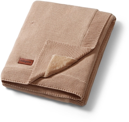 Picture of PurePower BABY ONO 1671/03 Kocyk baweniany z podszyciem ciemny be