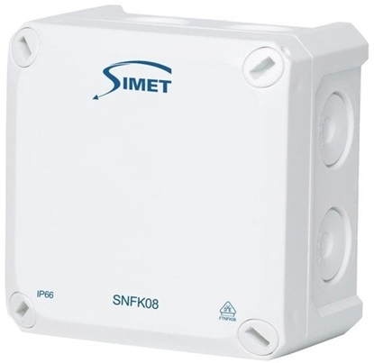 Attēls no Puszka nacienna 85x85x54mm IP66 z membranami biaa SNFK08 83168006