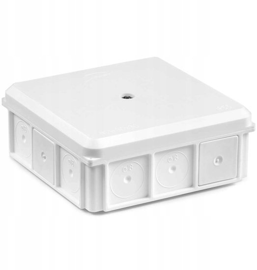 Picture of Puszka nacienna 90x37x90mm IP55 z dawnicami z wkrtem biaa NSW90x90 35418706