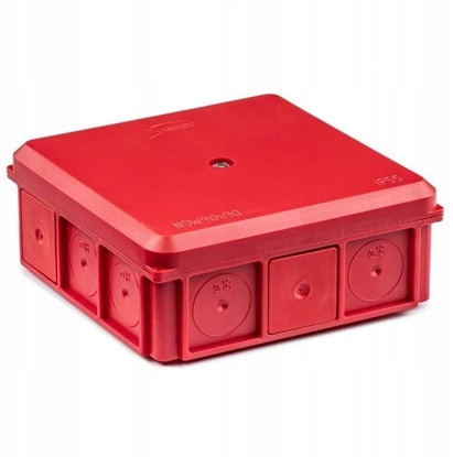 Attēls no Puszka nacienna 90x37x90mm IP55 z dawnicami z wkrtem czerwona NSW90x90 35418701