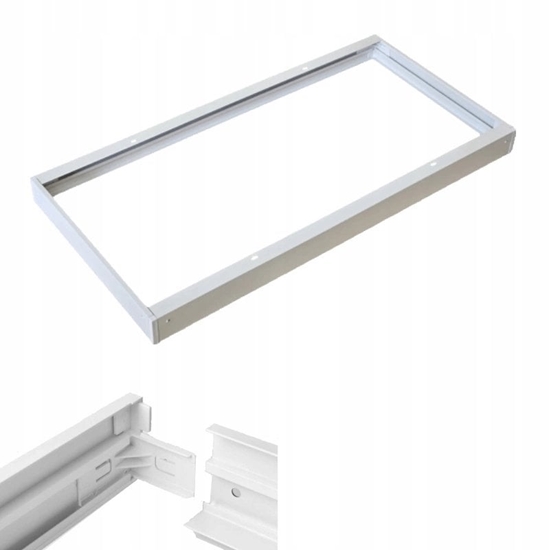 Изображение Rama montaowa do panelu led 600x300x44 zatrzaskowa aluminium biaa EC20200