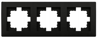 Picture of Ramka potrójna czarna WESA LC-49C