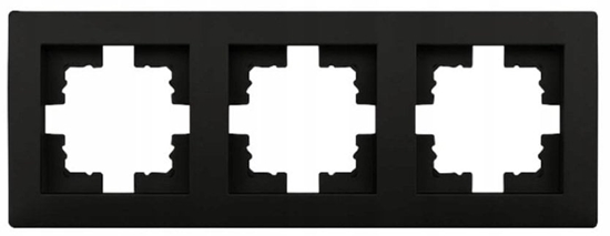 Picture of Ramka potrójna czarna WESA LC-49C