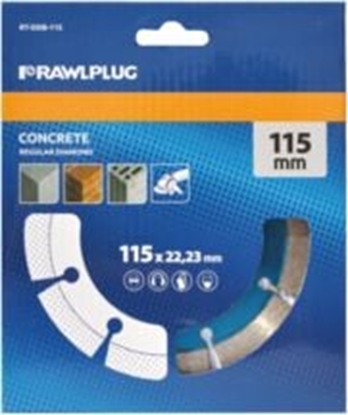 Attēls no Rawlplug Segmentowa tarcza diamentowa 115x22,23mm 1szt. - RT-DDB-115