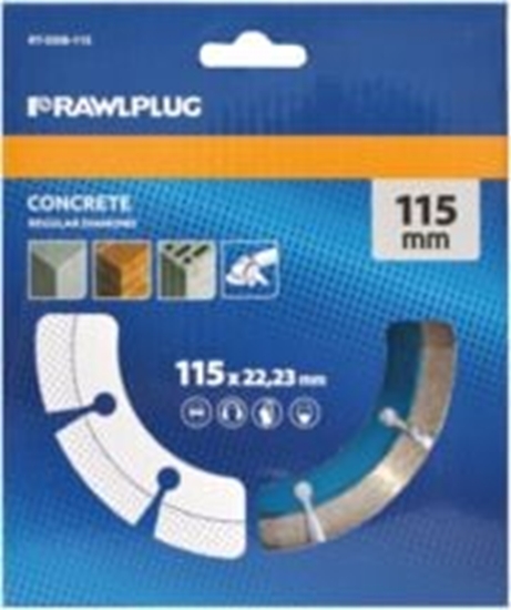 Picture of Rawlplug Segmentowa tarcza diamentowa 115x22,23mm 1szt. - RT-DDB-115