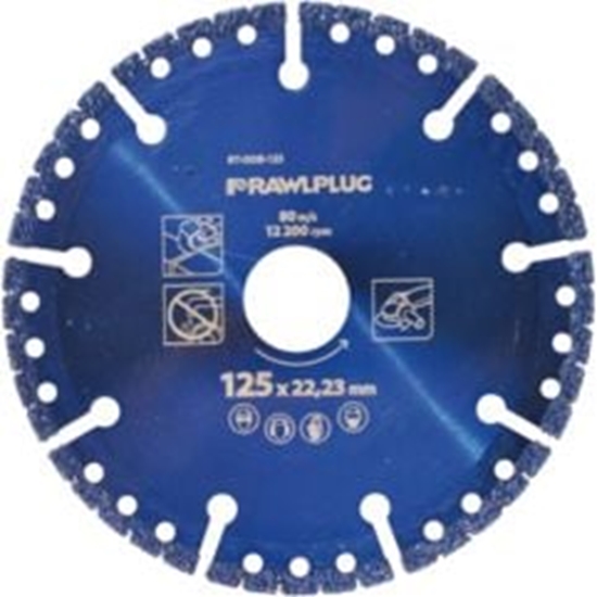 Picture of Rawlplug Tarcza z nasypem diamentowym 125x22,23mm 1szt - RT-DDE-125