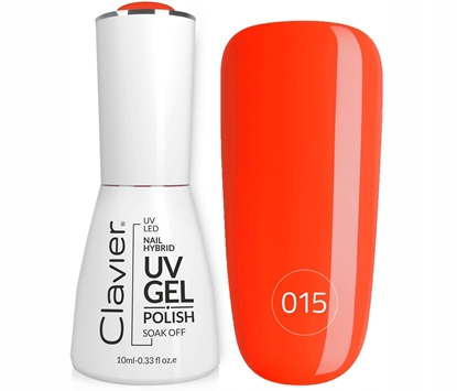 Изображение Realac CLAVIER_Nailsology Gel Polish hybrydowy lakier 015 Omg, Orange 8ml