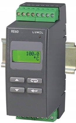 Picture of Regulator temperatury na szyn 01:wej. PT100 -50-100C 1:wyjcie g.przekanikowe RE60