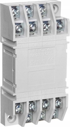 Attēls no Relpol Gniazdo zatablicowe do przekanika R15 4P GZ14Z 858866 - 858866
